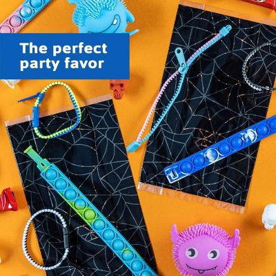 Studico Zip-Zip Hooray Fidget Bracelets for Kids, Multi-Colored Sensory Toys, Perfect for Kid's Party Favors / 24 Pack Image 3