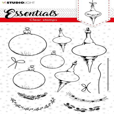Studio Light SL Clear Stamp Christmas Baubles Essentials 105x148mm nr95 Image 1