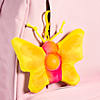 Stuffed Butterfly Lotsa Pops Popping Toy Backpack Clip Keychains - 12 Pc. Image 1