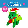 Stuffed Christmas Dragons - 12 Pc. Image 1