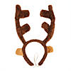 Stuffed Deluxe Reindeer Antlers Headband Image 3