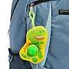 Stuffed Dinosaur Lotsa Pops Popping Toy Backpack Clip Keychains - 12 Pc. Image 1