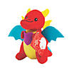 Stuffed Dragon Valentine Exchanges with Card for 12 Image 1