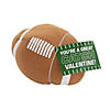 Stuffed Football Valentine Exchanges with Card for 12 Image 1
