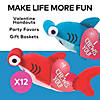 Stuffed Hammerhead Shark Valentine Exchanges with Card for 12 Image 2