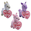 Stuffed Llama Valentine Exchanges with Card for 12 Image 1