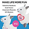 Stuffed Llamas Valentine Exchanges with Card for 12 Image 2
