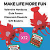Stuffed Lobster Valentine Exchanges with Card for 12 Image 2