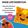 Stuffed Waffle Valentine Exchanges with Card for 12 Image 3