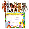 Stuffed Zoo Animal Adoption Kit for 12 Image 1