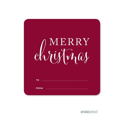 STYLIZED MERRY CHRISTMAS TO/FROM LABELS Image 1
