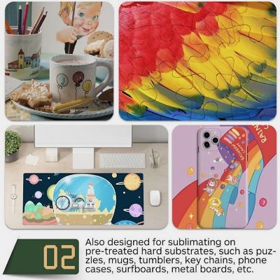 SUBLIPAPER Dye Sublimation Transfer Paper for Sawgrass, Epson and Brother 100 Sheets 8.5&quot;x14&quot; per Pack Image 2