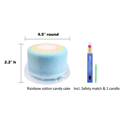 Sugarolly Birthday Rainbow Cotton Candy (Pack of 1) Image 3