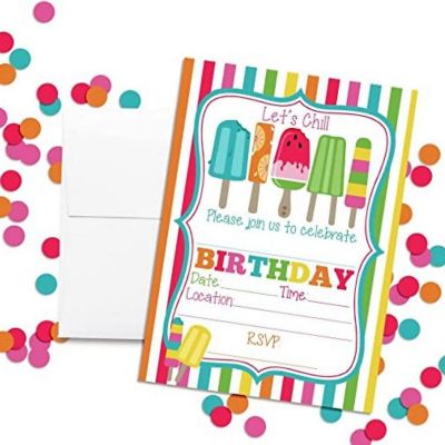 Summer Popsicle Invitations 40pc.by AmandaCreation Image 1