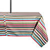 Summer Stripe Outdoor Tablecloth With Zipper 60X84 Image 1