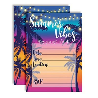 Summer Vibes Invitations 40pcs. by AmandaCreation Image 1