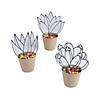 Suncatcher Succulent Flower Pot Craft Kit - Makes 6 Image 1
