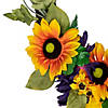 Sunflower and Mum Twig Autumn Artificial Floral Wreath  20-Inch Image 1