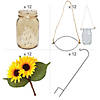 Sunflower Outdoor Wedding Aisle Decorating Kit - Makes 12 Image 1