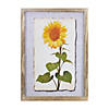 Sunflower Print (Set Of 2) 12.75"L X 17.5"H Wood/Mdf/Paper Image 2