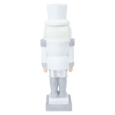 Sunnydaze 37" Sterling the Silver Christmas Nutcracker Statue - 2Pk Image 3