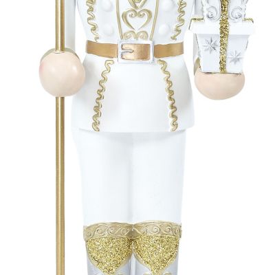 Sunnydaze 47" Pierre the Fleur-de-Lis Christmas Nutcracker Statue Image 2
