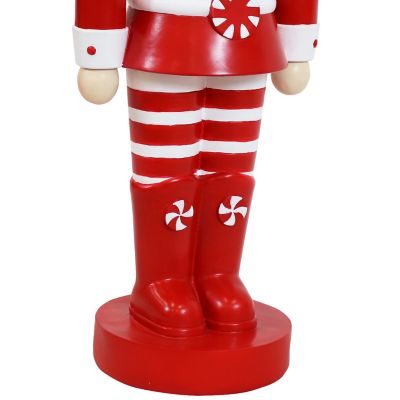 Sunnydaze Alfonso the Noble Large Nutcracker Statue - Red/White - 36" Image 2
