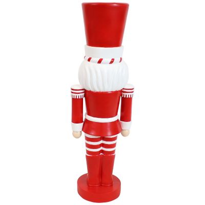 Sunnydaze Alfonso the Noble Large Nutcracker Statue - Red/White - 36" Image 3
