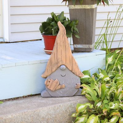 Sunnydaze Basil the Gardening Gnome Statue - Indoor/Outdoor Decorative Figurine - 18" Image 3