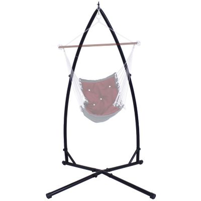 Sunnydaze Durable Indoor/Outdoor Metal X-Stand Only for Hanging Hammock Chair - 250 lb Weight Capacity Image 2