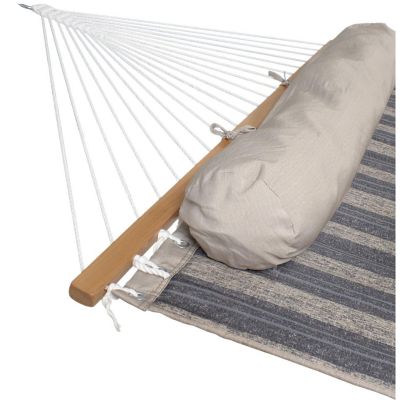 Sunnydaze Heavy-Duty Quilted Fabric Hammock Two-Person with Spreader Bars - 450 lb Weight Capacity - Mountainside Image 2
