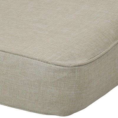 Sunnydaze Indoor/Outdoor Olefin Replacement Deep Back and Seat Cushion Set for Patio Chair - Beige - 2pc Image 2