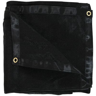 Sunnydaze Outdoor Heavy-Duty Multi-Purpose UV-Resistant Mesh Protective Tarp Cover - 12' x 20' - Black Image 1