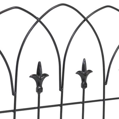 Sunnydaze Outdoor Lawn and Garden Metal Bayonne Style Decorative Border ...