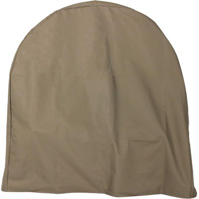 Sunnydaze Outdoor Weather-Resistant Durable Polyester with PVC Backing Firewood Log Hoop Cover - 40" - Khaki Image 1