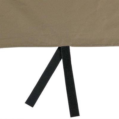 Sunnydaze Outdoor Weather-Resistant Durable Polyester with PVC Backing Firewood Log Hoop Cover - 40" - Khaki Image 2