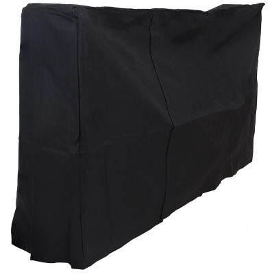 Sunnydaze Outdoor Weather-Resistant Heavy-Duty Durable PVC Firewood Log Rack Holder Cover - 6' - Black Image 1
