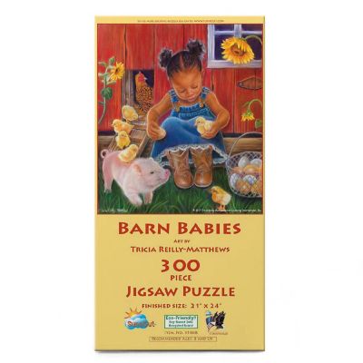 Sunsout Barn Babies 300 pc  Jigsaw Puzzle Image 2