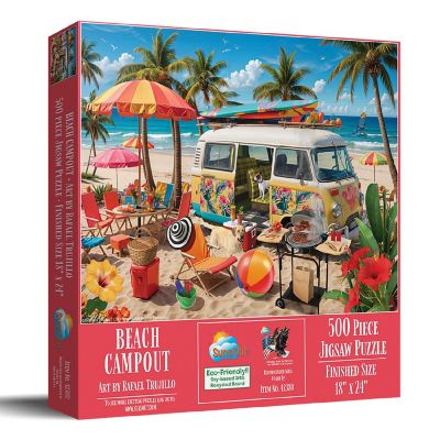 Sunsout Beach Campout 500 pc  Jigsaw Puzzle Image 1
