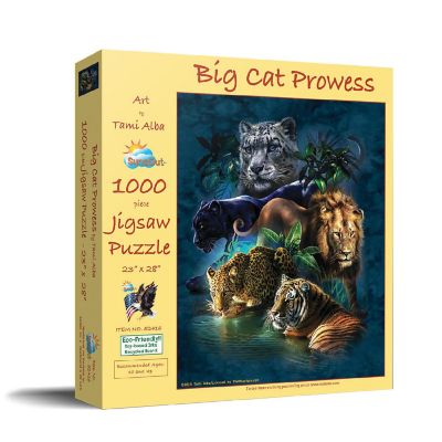 Sunsout Big Cat Prowess 1000 pc  Jigsaw Puzzle Image 1