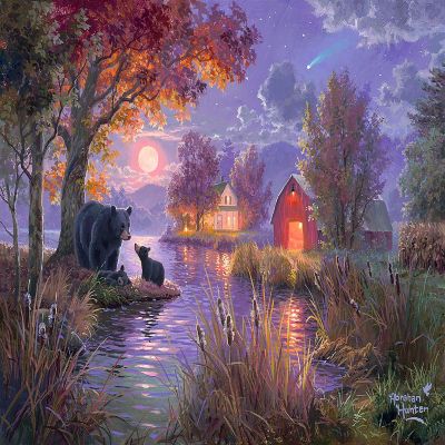Sunsout Black Bear Farm 1000 pc  Jigsaw Puzzle Image 1