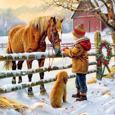 Sunsout Buddies Sharing 500 pc  Jigsaw Puzzle Image 1