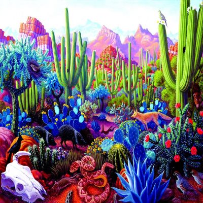 Sunsout Cactusland 1000 pc  Jigsaw Puzzle Image 1