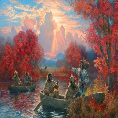 Sunsout Cherokee Valley 1000 pc  Jigsaw Puzzle Image 1