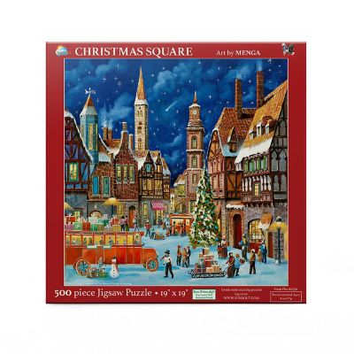 Sunsout Christmas Square 500 pc  Jigsaw Puzzle Image 2