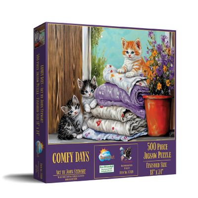 Sunsout Comfy Days 500 pc  Jigsaw Puzzle Image 1