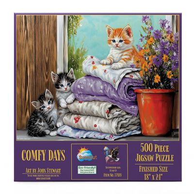 Sunsout Comfy Days 500 pc  Jigsaw Puzzle Image 2