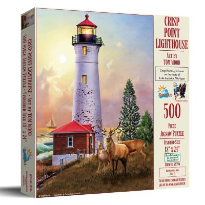 Sunsout Crisp Point Lighthouse 500 pc  Jigsaw Puzzle Image 1