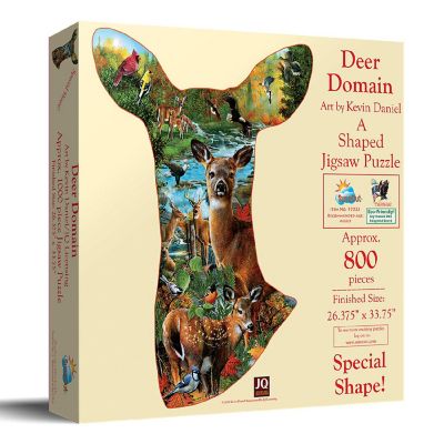 Sunsout Deer Domain 800 pc Special Shape Jigsaw Puzzle Image 1