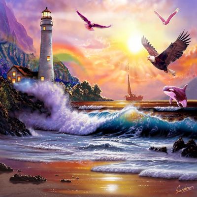 Sunsout Eagle Bay 1000 pc  Jigsaw Puzzle Image 1